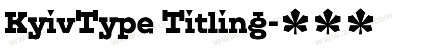 KyivType Titling字体转换